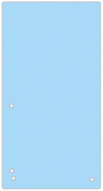 DONAU Trennblätter - blau - Papier - 1/3 A4 - 235 mm x 105 mm - 100...