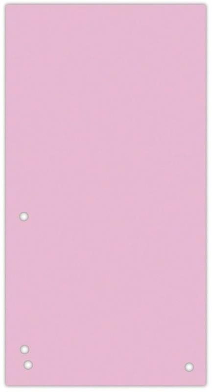 DONAU Trennblätter rosa - Papier - 1/3 A4 - 235 mm x 105 mm - 100...