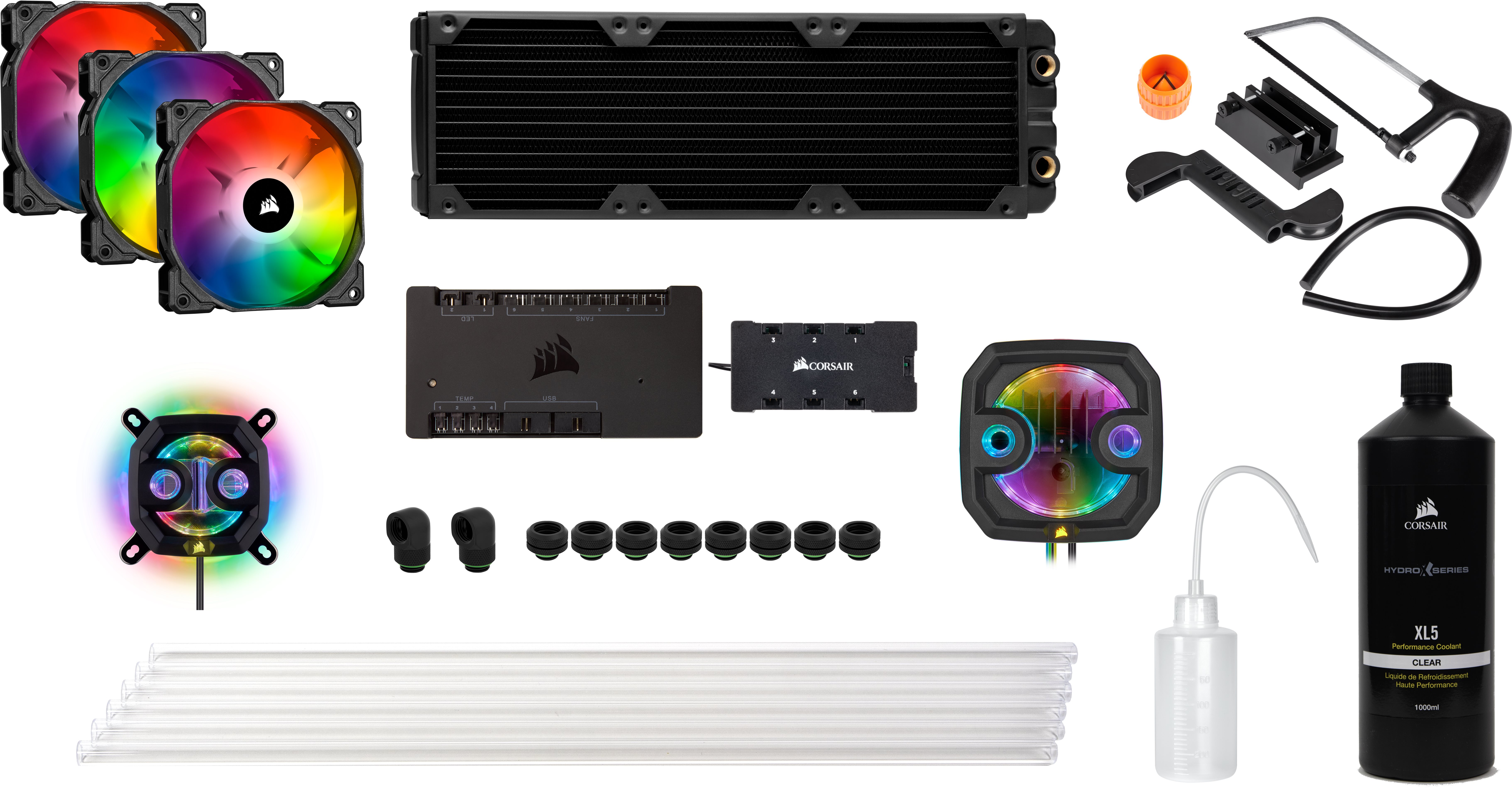 Kit de refroidissement personnalisé Corsair Hydro X iCUE XH303i RGB...