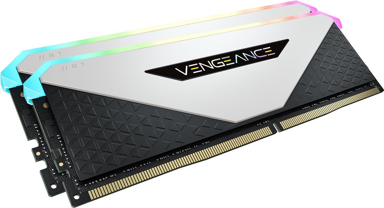 Corsair 32 GB KIT DDR4 3200 MHz CL16 Vengeance RGB RT White...