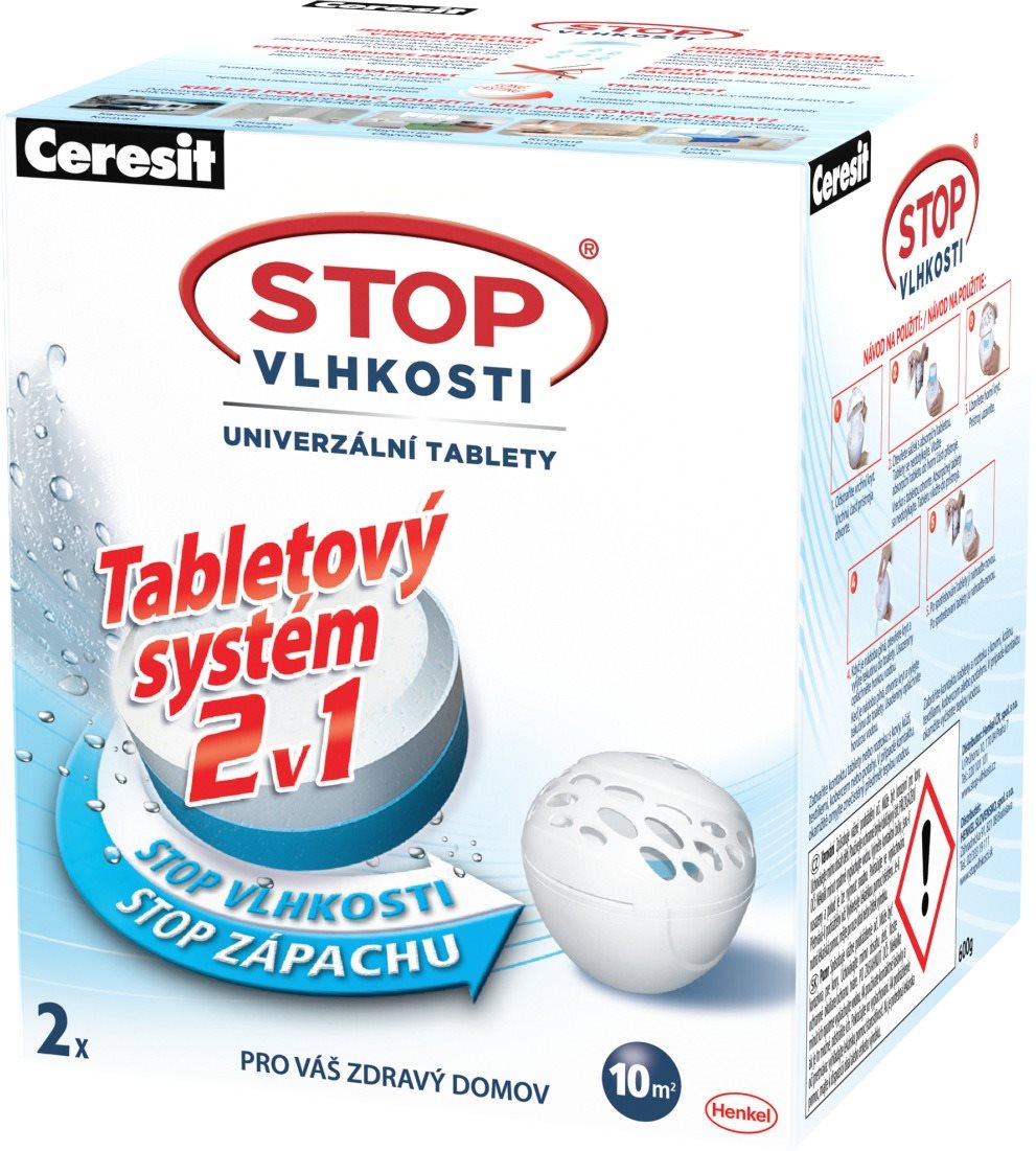 STOP VLHKOSTI Micro 2v1 náhradní tablety 2 x 300 g Pohlcovač vlhkosti