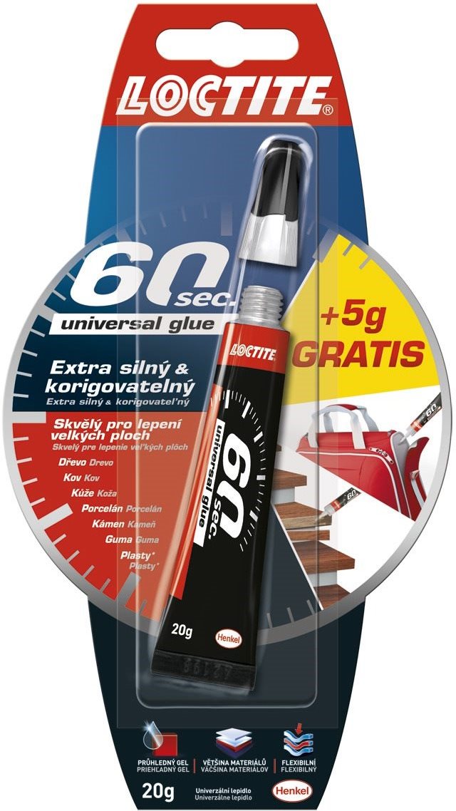 LOCTITE - 60 sekundové univerzálne lepidlo, 15 g Lepidlo