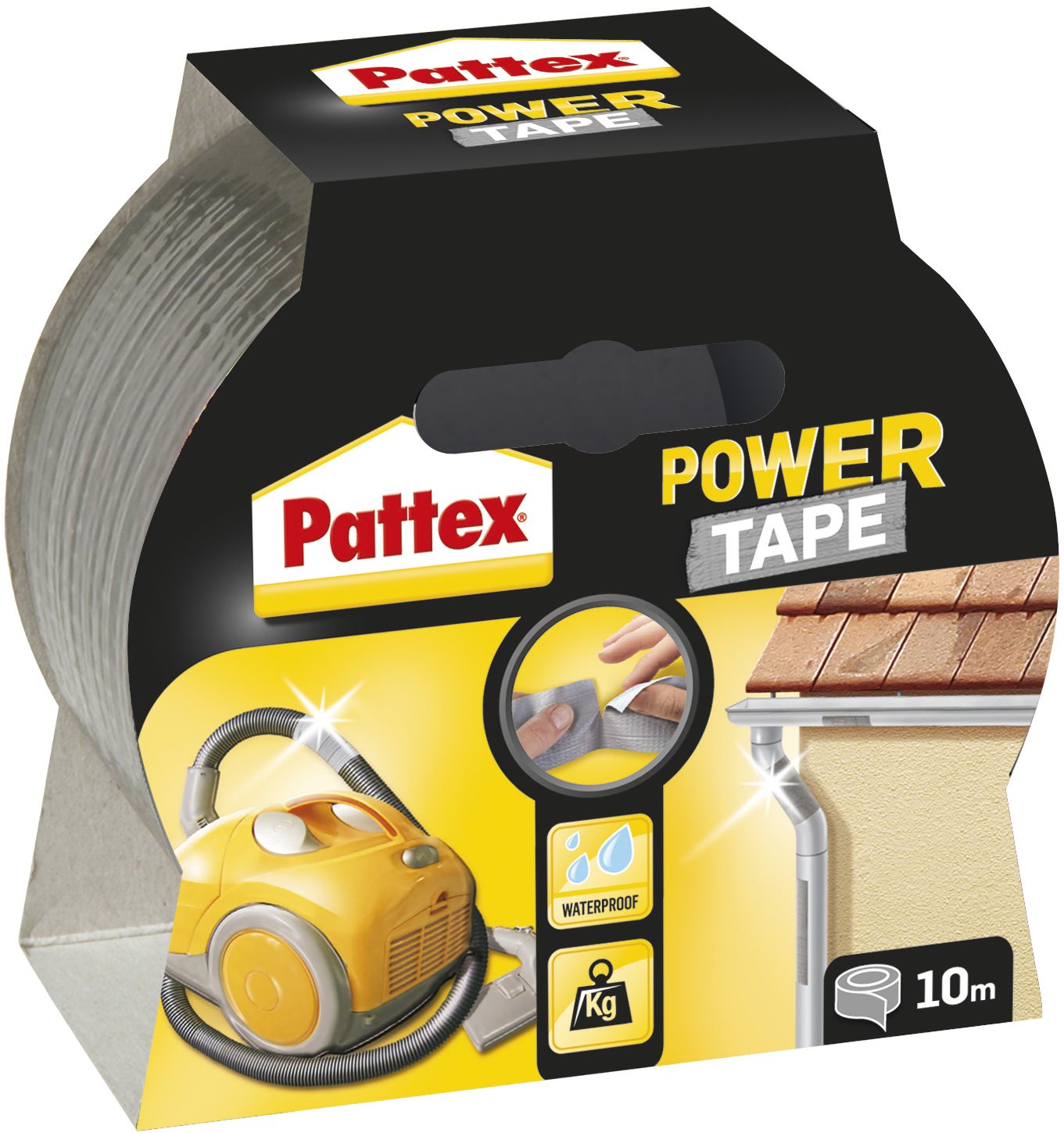 PATTEX Power Tape - ezüst, 5cm × 10m Ragasztó szalag