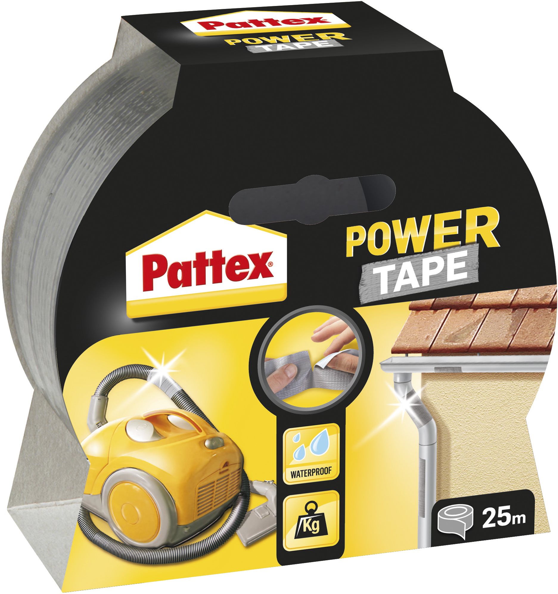 PATTEX Power Tape, ezüst, 5 cm × 25 m Ragasztó szalag