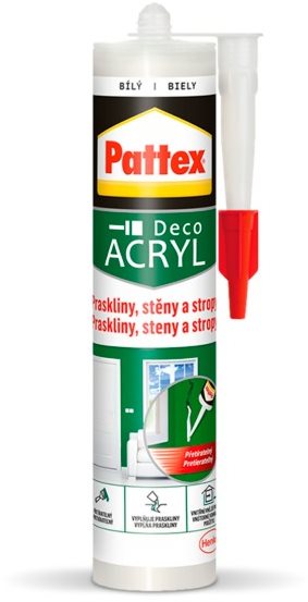 PATTEX Praskliny, steny a stropy, biely, pružný tmel 280 ml Tmel