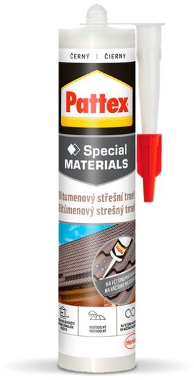 PATTEX Bitúmenový strešný tmel, čierny 280 ml Tmel