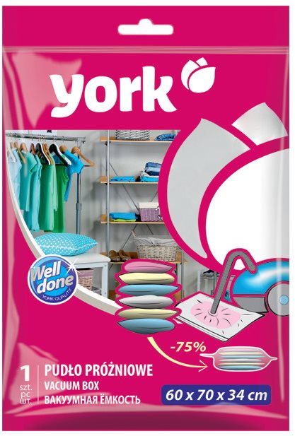 YORK Box úložný vákuovací 60 × 70 × 34 cm Vákuové vrece