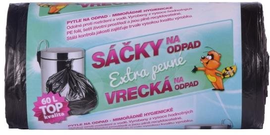 VIPOR HDPE 60 l, 50 ks, čierne Vrecia na odpad