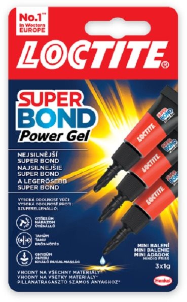 LOCTITE Super Bond Power Gel Mini Trio 3× 1 g Sekundové lepidlo