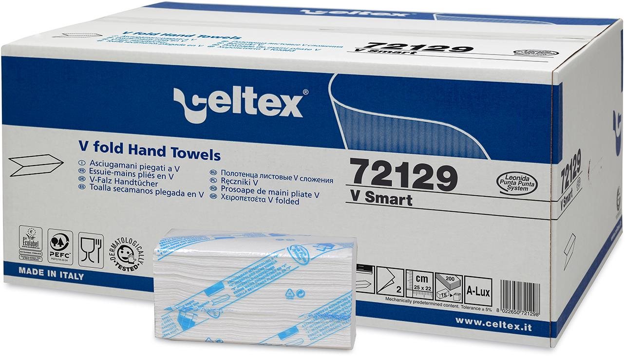 CELTEX V Smart skládané 3000 útržků Papírové ručníky
