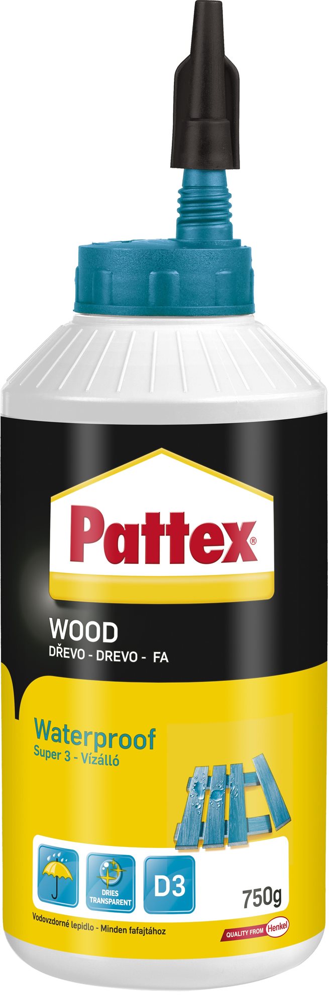 PATTEX Wood Super 3, 750 g Lepidlo