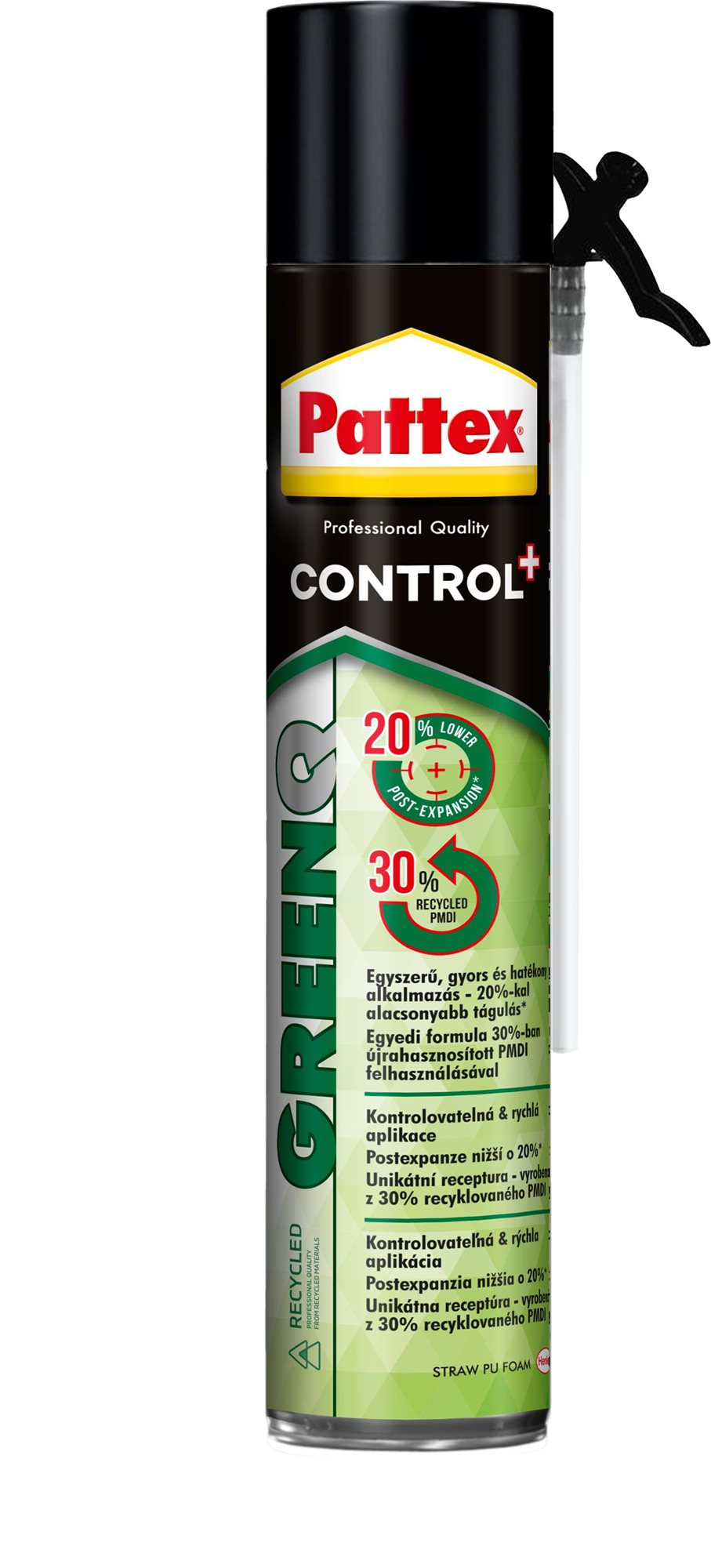 PATTEX GreenQ rúrková EKO PU pena 750 ml Lepidlo