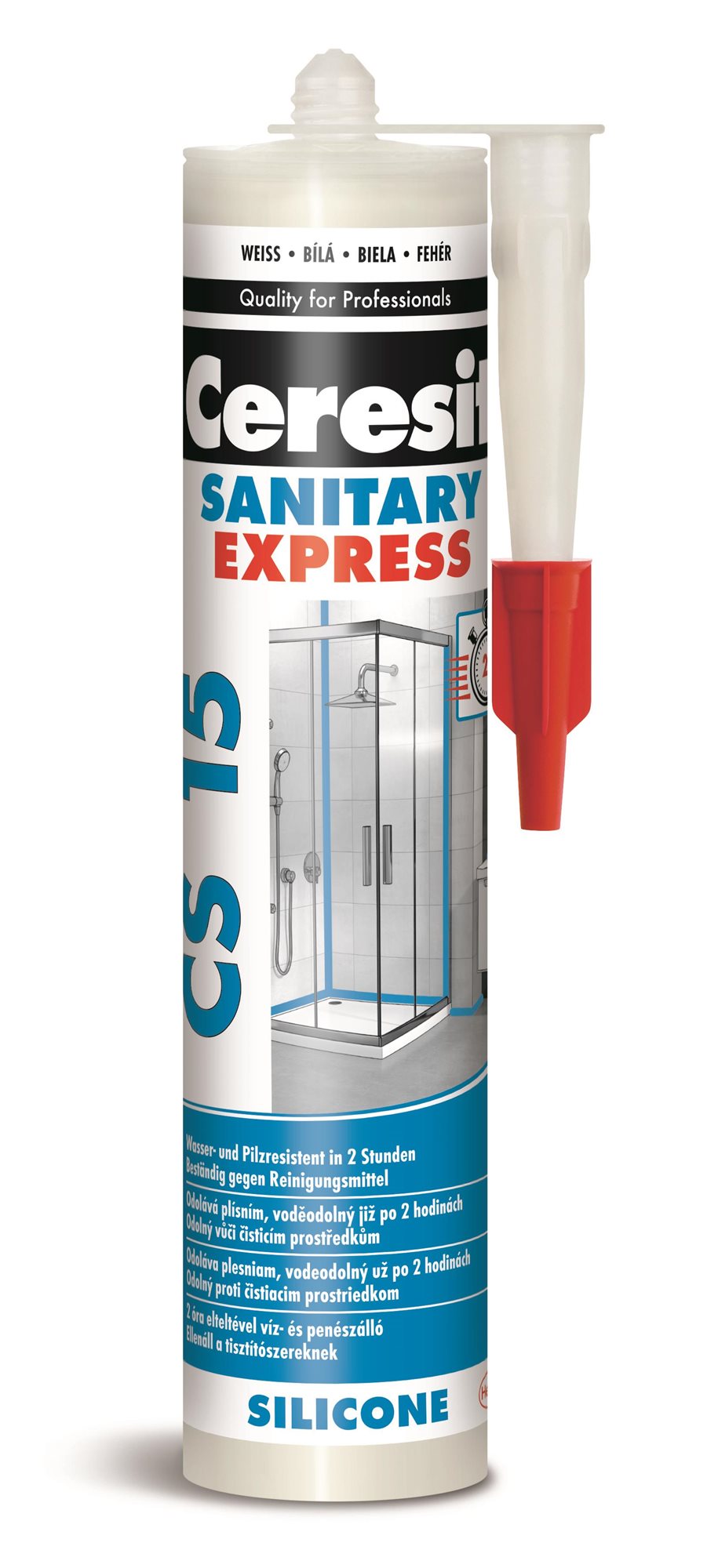 CERESIT CS 15 Sanitary Express, biely, 280 ml Tmel