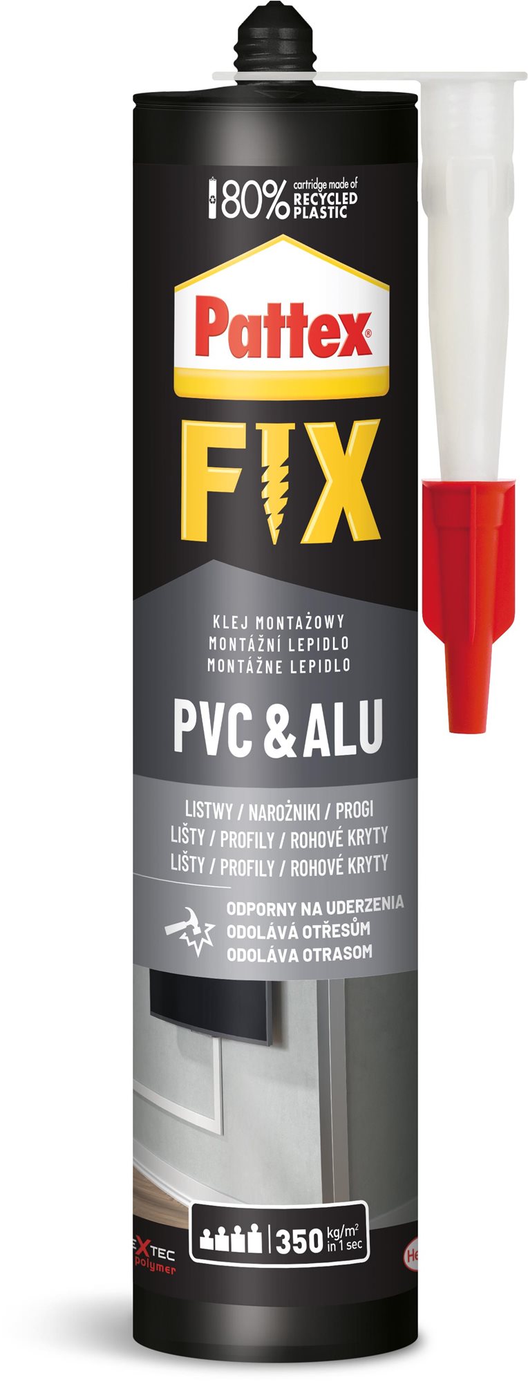 PATTEX FIX PVC & ALU (PVC a hliník) 440 g Lepidlo