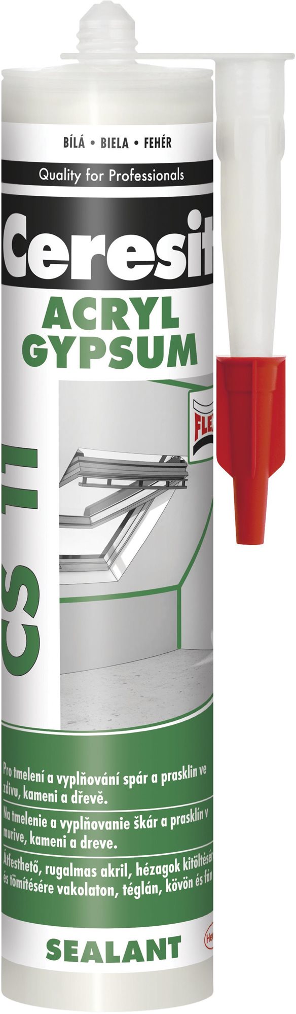 CERESIT CS 11 Acryl, biely 300 ml Tmel
