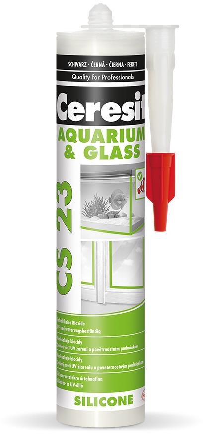 CERESIT CS 23 Glass, čierny 280 ml Silikón