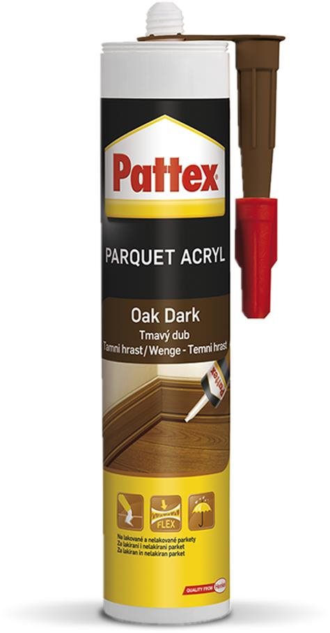 PATTEX Parket, tmel, tmavý dub, 310 ml Tmel