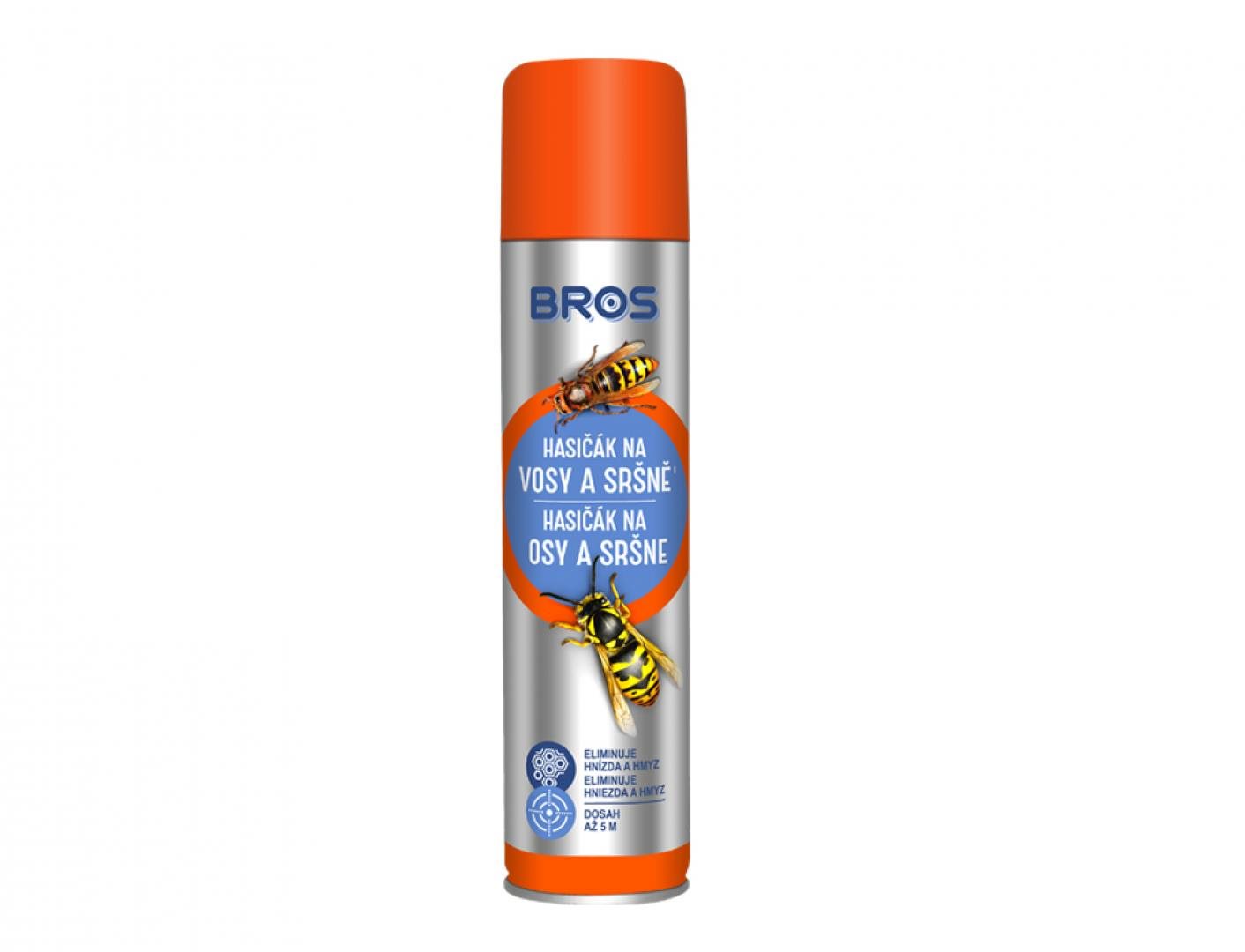 BROS Hasičák na osy a sršne 600 ml Odpudzovač hmyzu