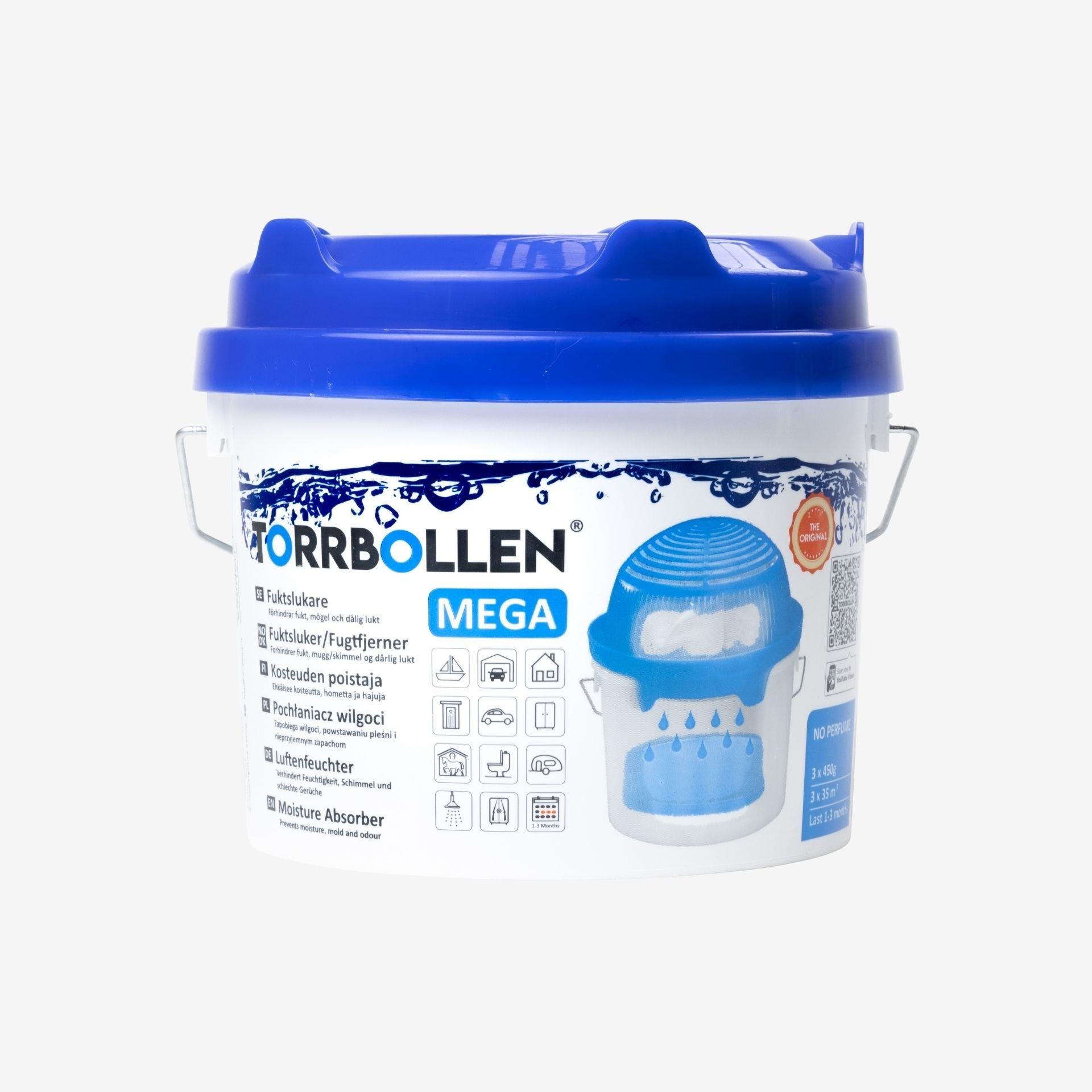 TORRBOLLEN Mega 3× 450 g   Pohlcovač vlhkosti
