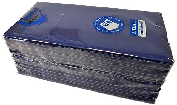 MONI Airlaid - evőeszköztartós, kék, 25db Papírszalvéta