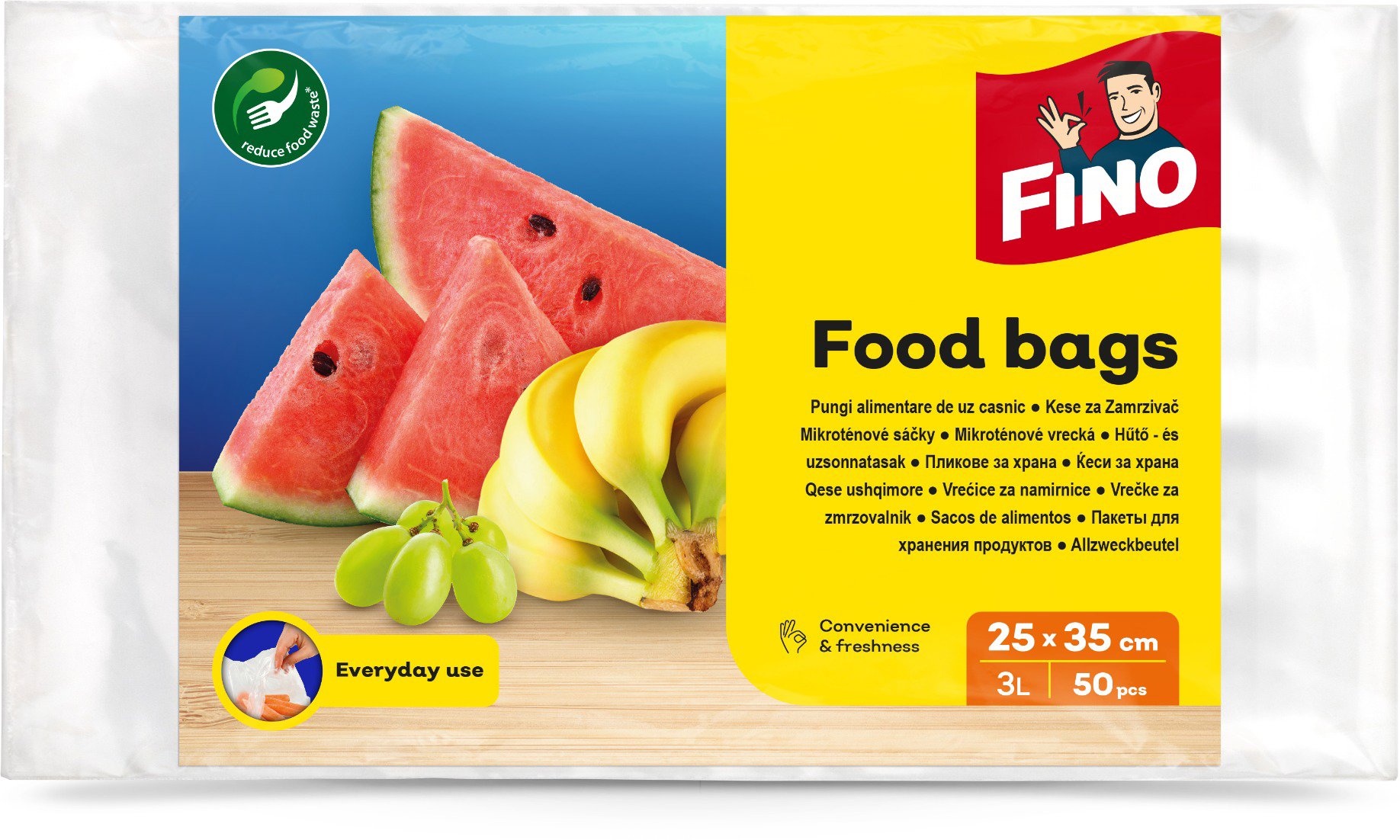 FINO Mikrotén zacskó, 50 db Műanyag tasak