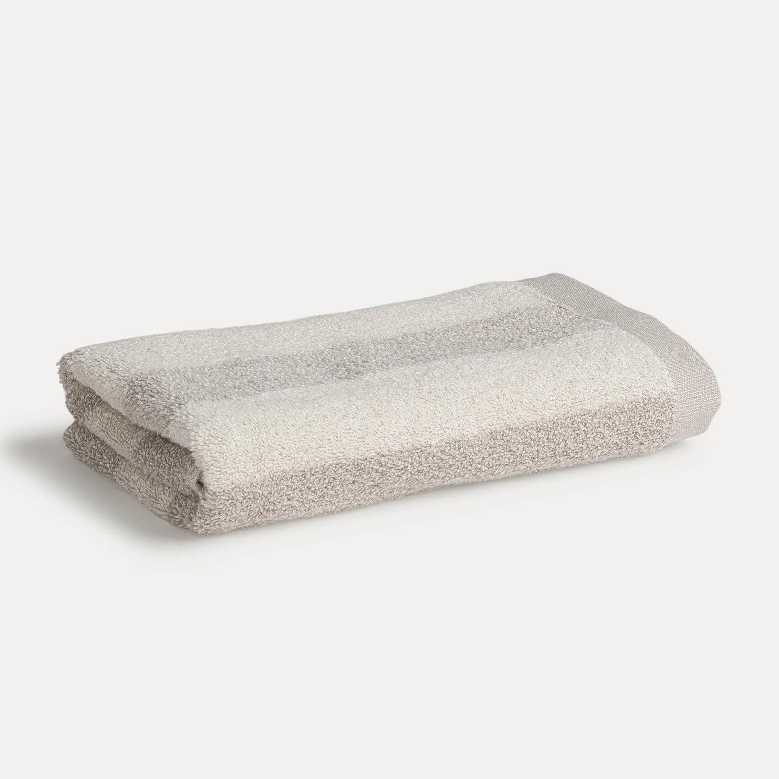 Möve Timeless Uterák s pruhmi 50 × 100 cm bielo-béžový Uterák