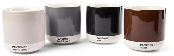 PANTONE Latte termo hrnek set 4 ks - Warm Gray, Cool Gray, Brown,...