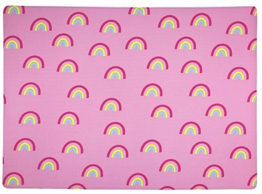 Detský penový koberec Pink rainbows 100 × 140 cm Koberec