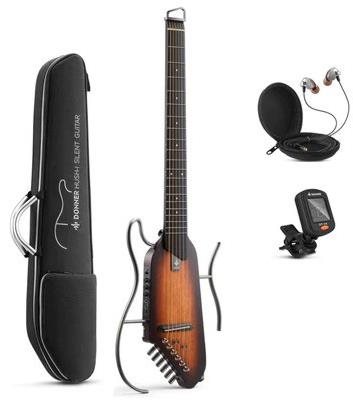 Donner HUSH-I – Mahogany Sunburst Elektroakustická gitara