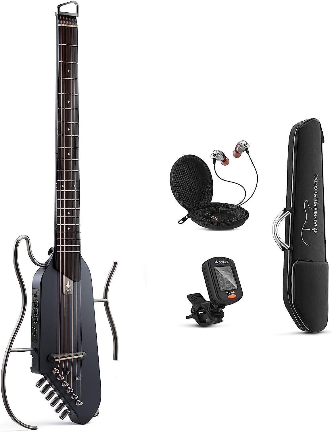 Donner HUSH-I – Maple Black Elektroakustická gitara