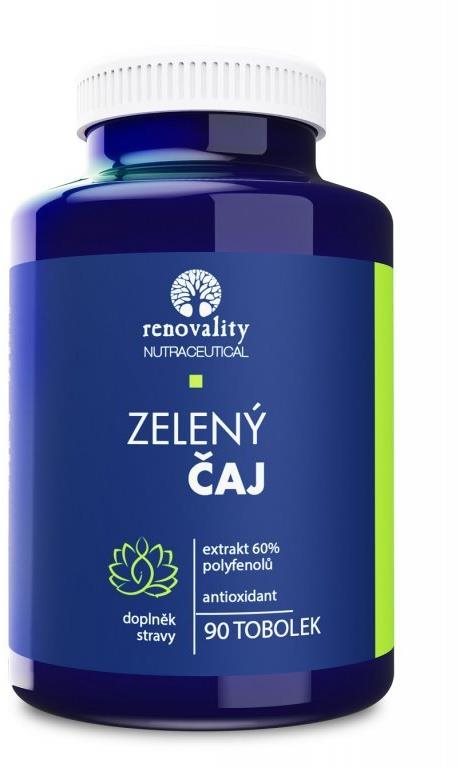 Renovality - Zelený čaj 60% polyfenolů Doplněk stravy