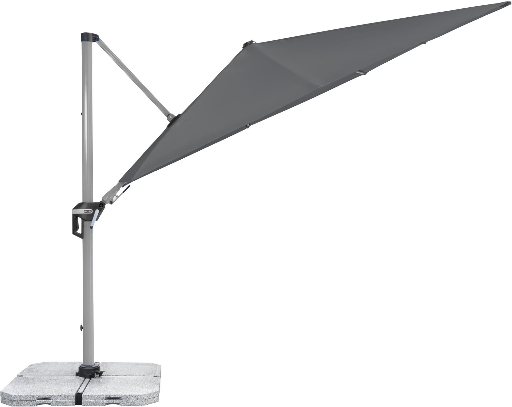 Doppler slnečník Active výkyvný 350 × 260 cm s bočnou nohou,...