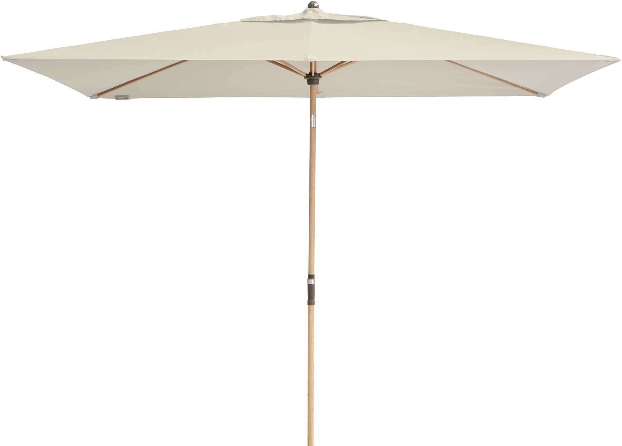 Doppler slnečník Alu Wood 200 × 300 D-820 prírodný Slnečník