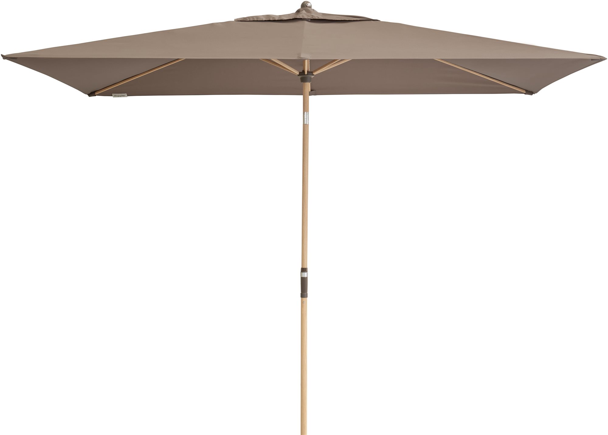 Doppler slnečník Alu Wood 200 × 300 D-846 greige Slnečník