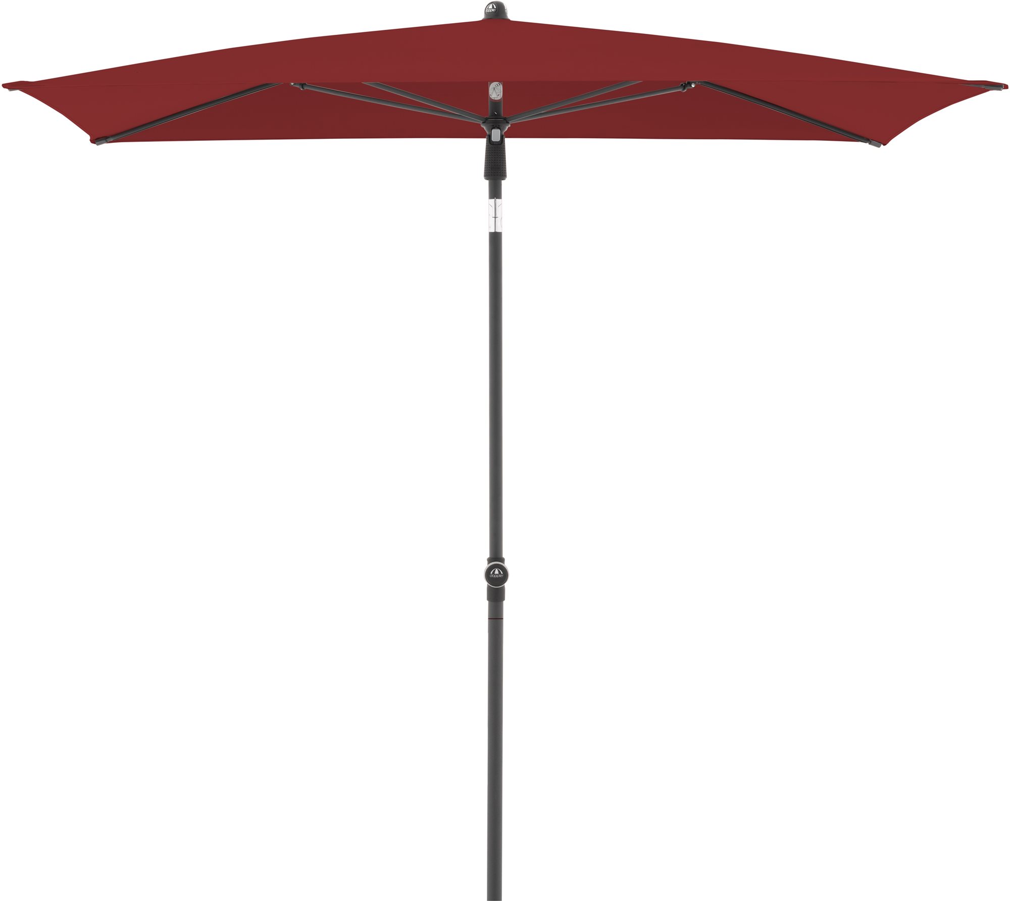 DOPPLER Slnečník  Active Green Edition 200 × 120 cm bordó Slnečník