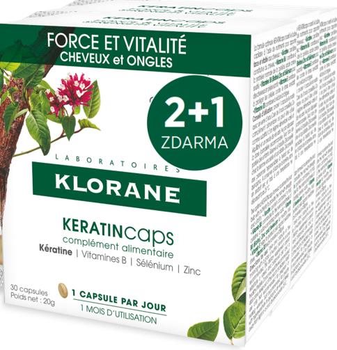 KLORANE KeratinCaps - Síla & vitalita, vlasy a nehty, doplněk...