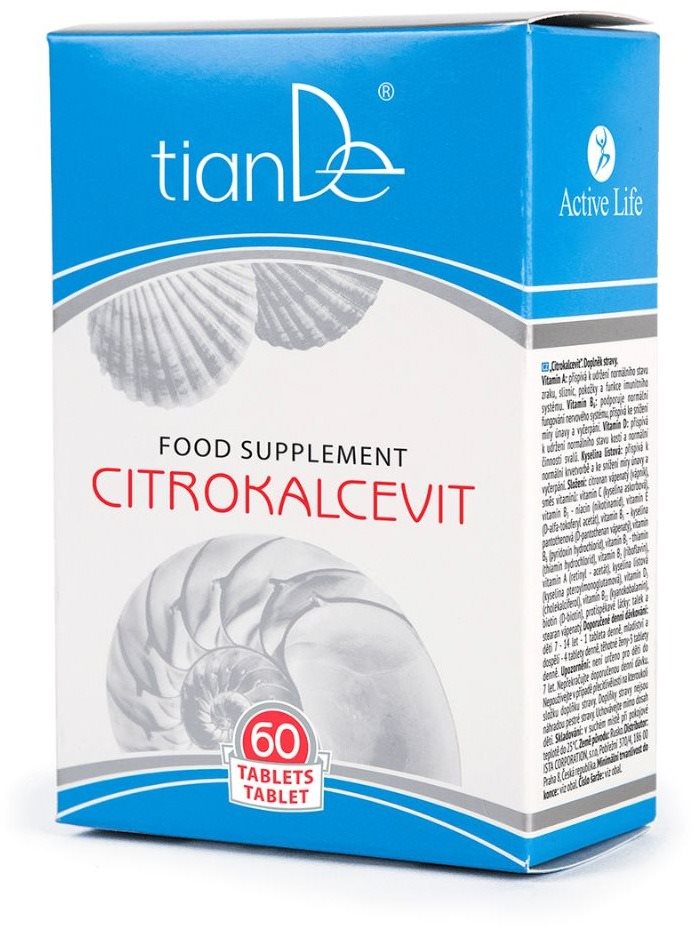 TIANDE Funkční komplex Citrokalcevit - Vápník pro krásu zevnitř 60...
