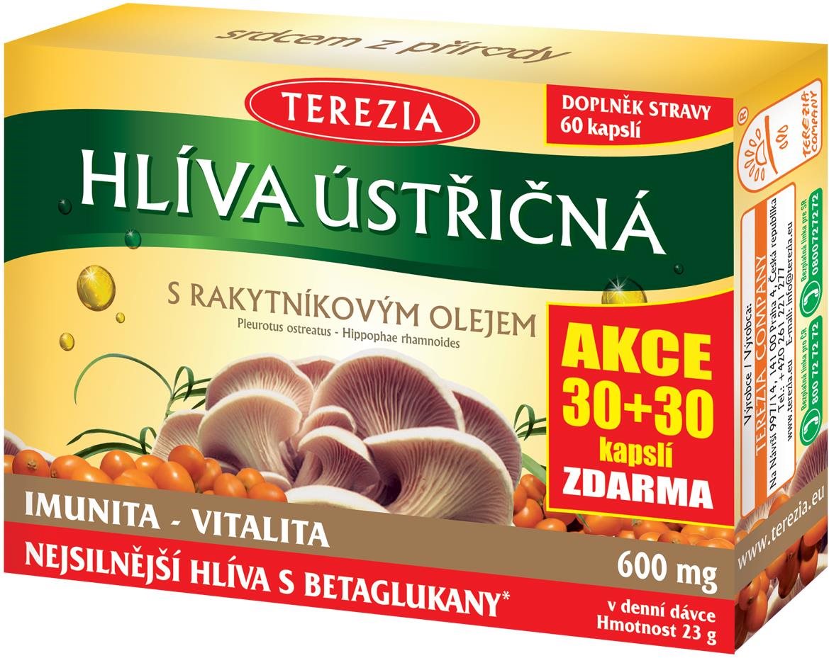 TEREZIA Hliva s rakytníkovým olejom cps. 30 + 30 Hliva ustricová