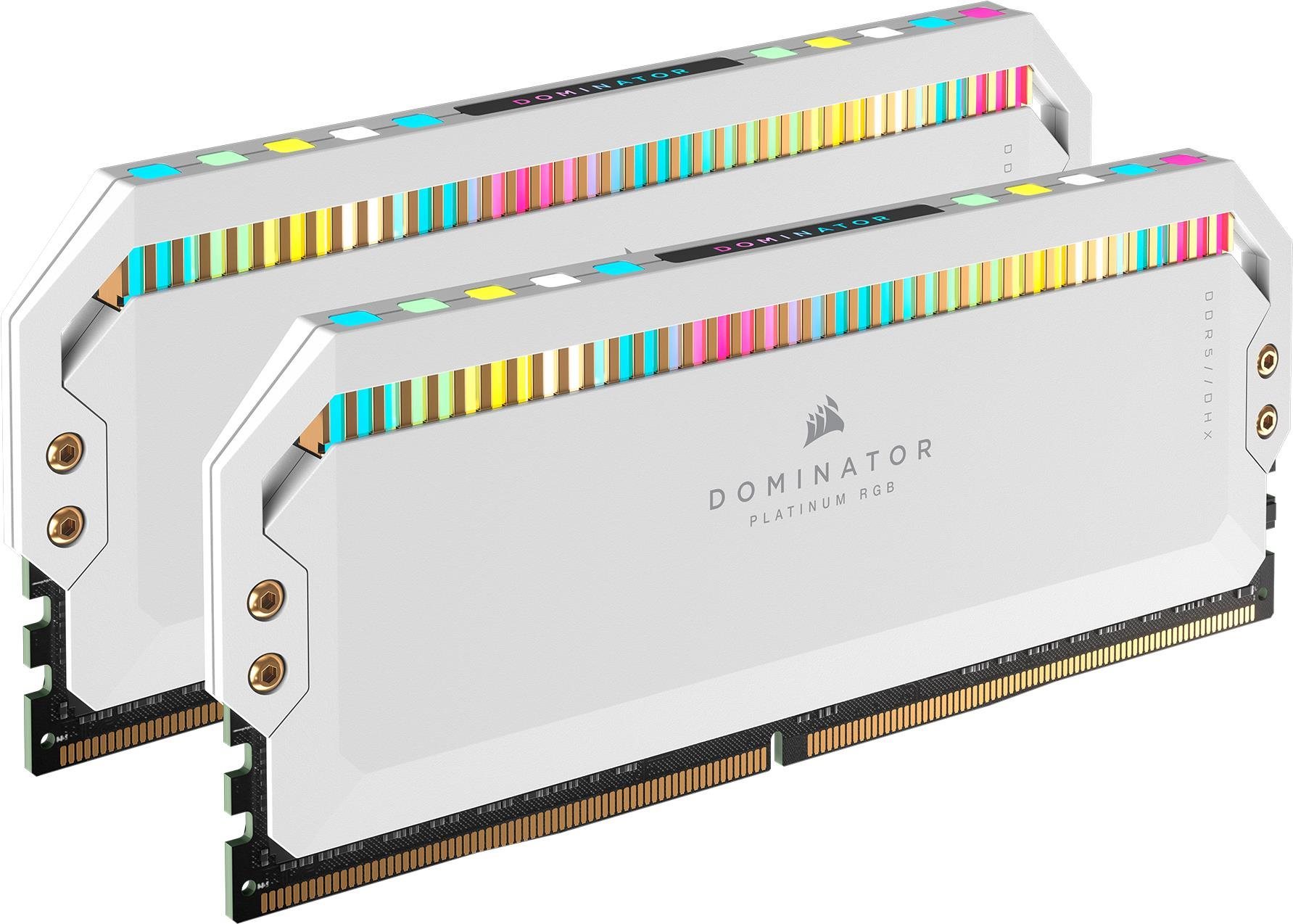 Corsair 32GB KIT DDR5 6200MHz CL36 Dominator Platinum RGB White RAM...