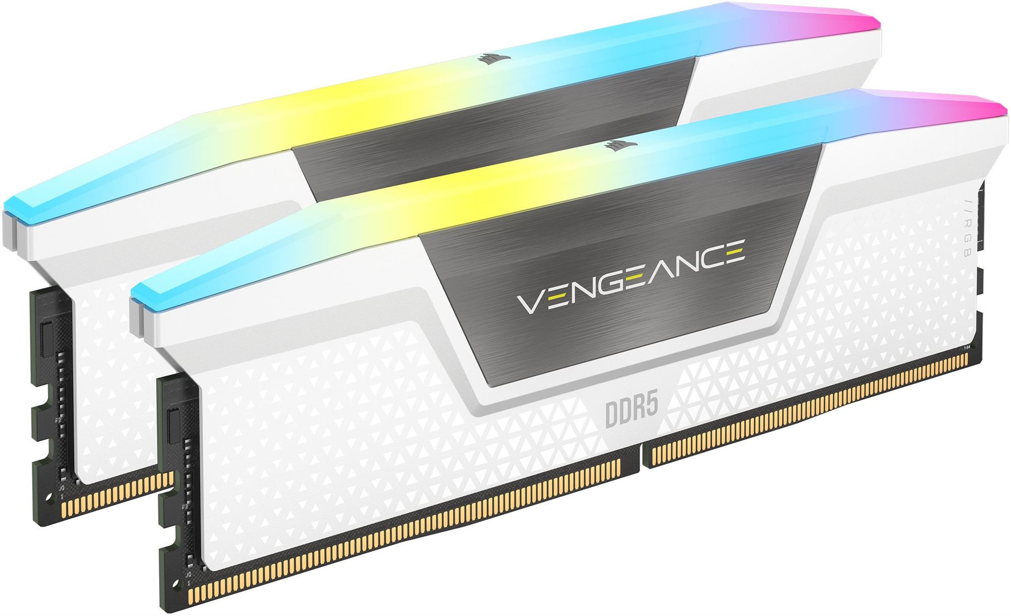 Corsair 32GB KIT DDR5 6000MHz CL40 Vengeance RGB White RAM memória