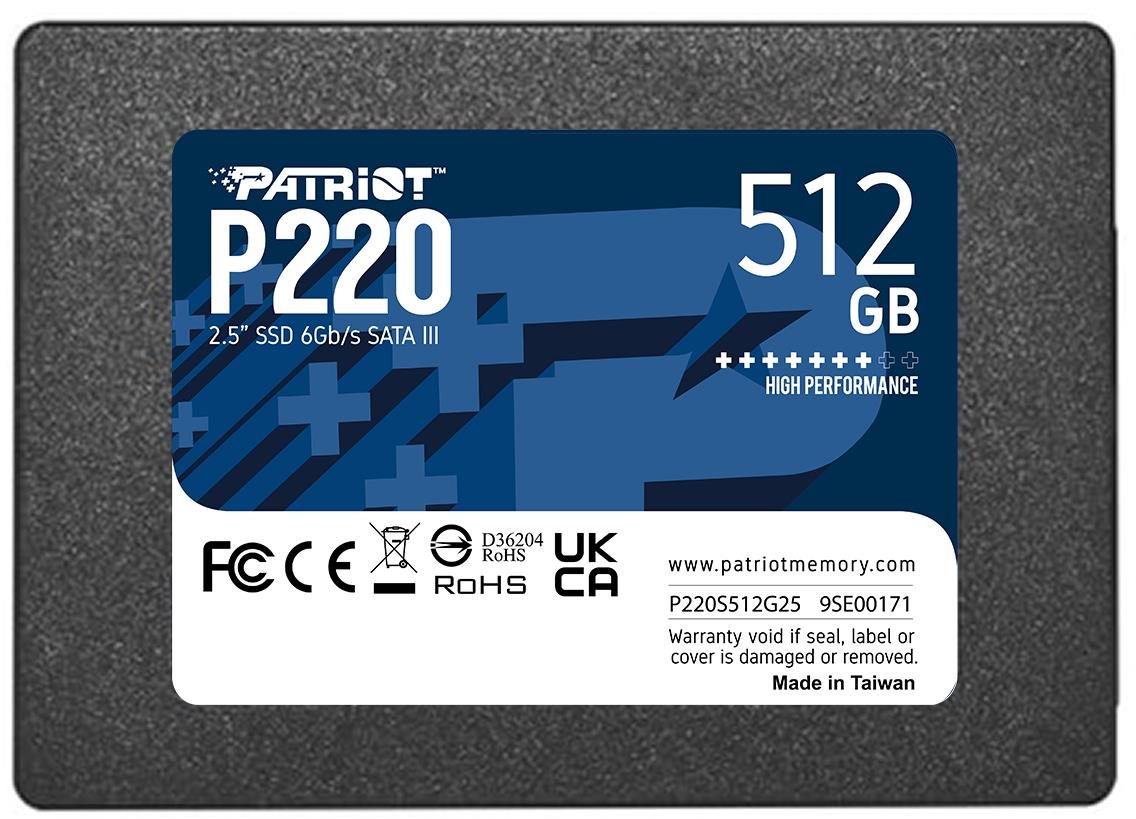 Patriot P220 512GB SSD meghajtó