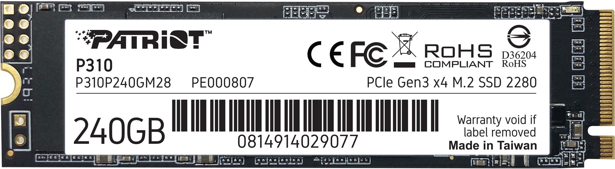Patriot P310 240GB SSD meghajtó
