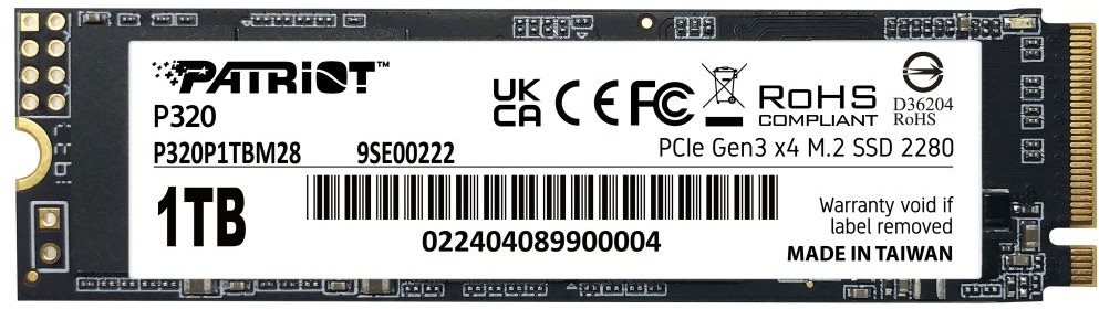 Patriot P320 1 TB SSD-Festplatte