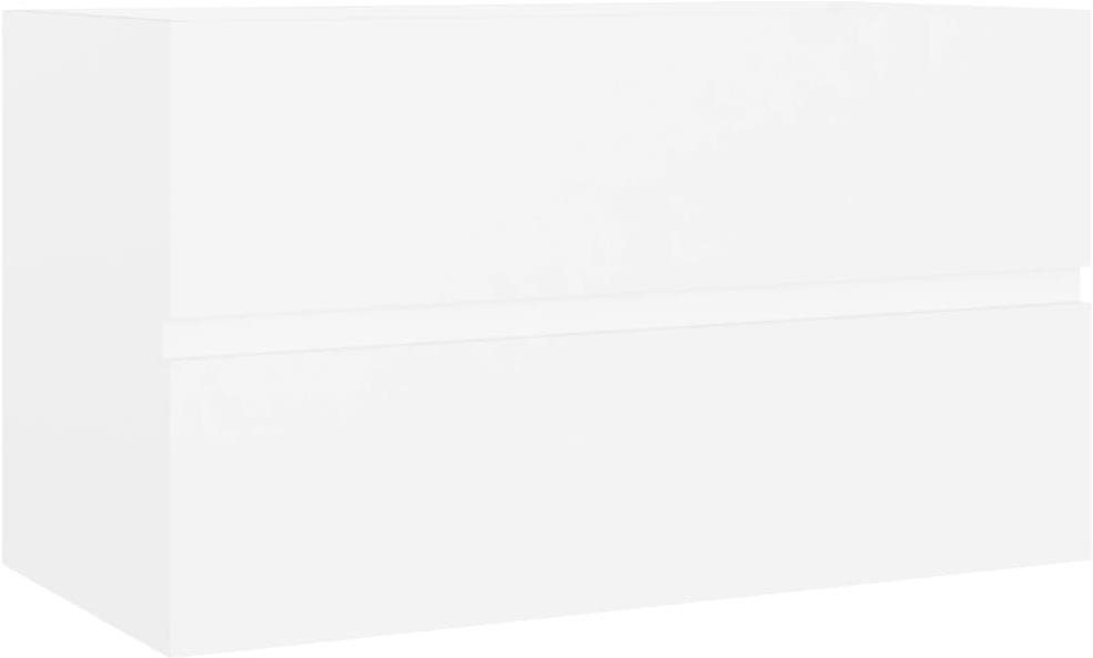 SHUMEE Skrinka pod umývadlo biela 80 × 38,5 × 45 cm drevotrieska...