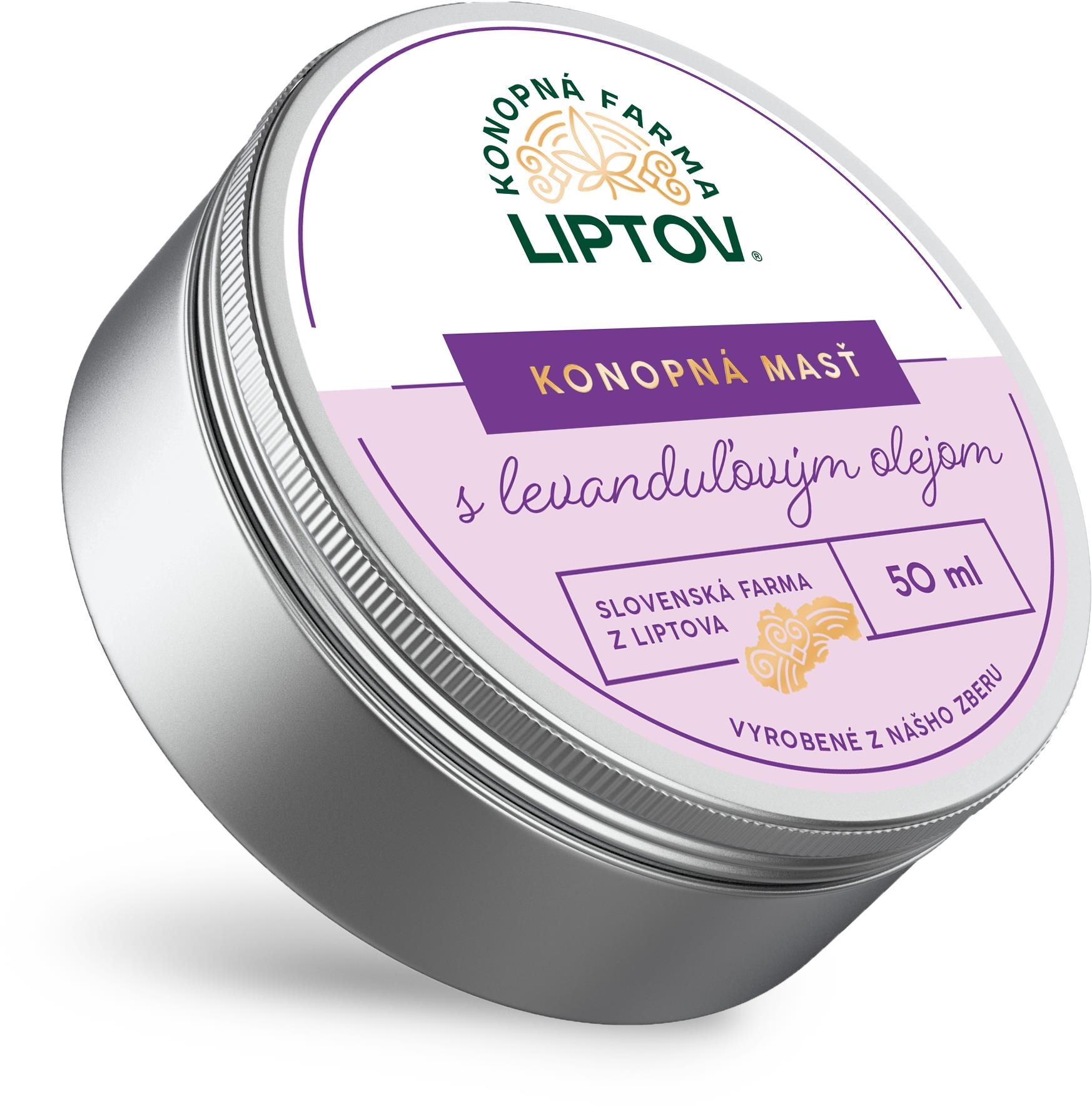 Konopná farma Liptov Konopná masť Premium levanduľová 50 ml Telový...