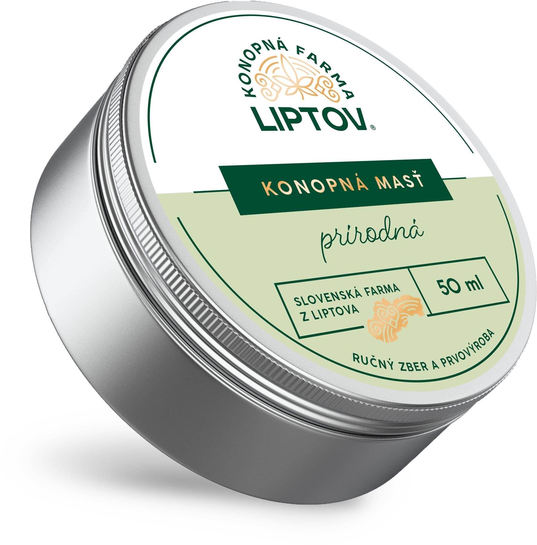 Konopná farma Liptov Konopná masť Premium prírodná 50 ml Telový krém