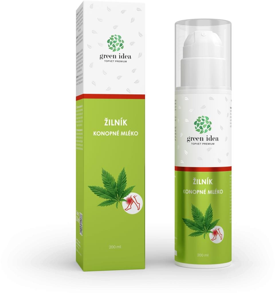 Žilník - konopné mléko 200 ml Krém na nohy