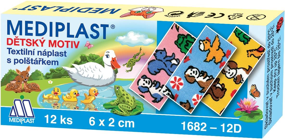 MEDIPLAST Dětská náplast 12 ks Náplast