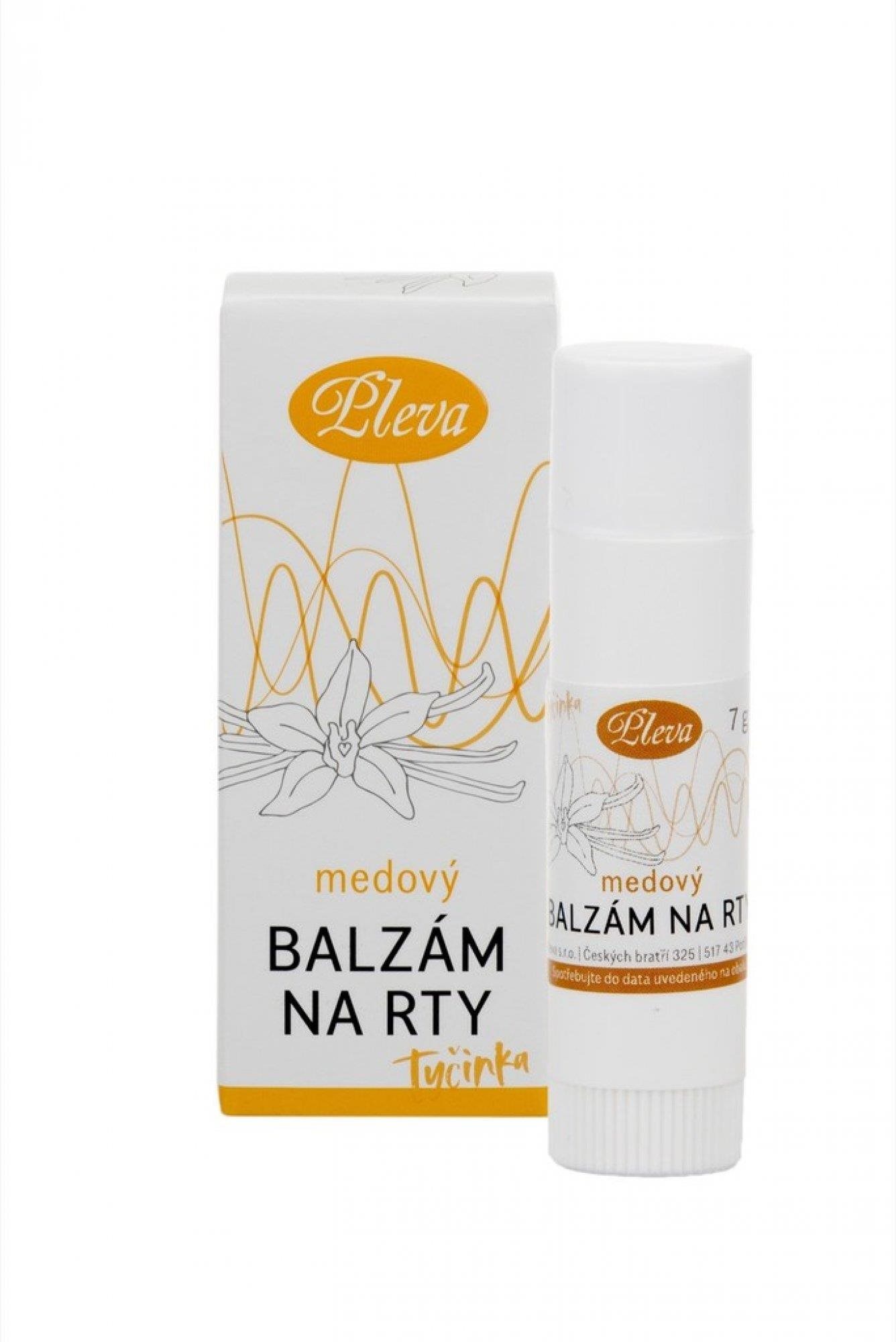 Pleva – Balzam na pery medový s príchuťou vanilky, tyčinka Balzam...