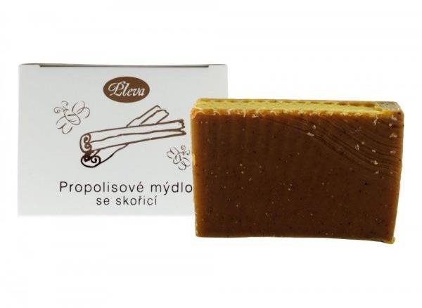 Pleva Propolisové mydlo so škoricou 90 g Tuhé mydlo